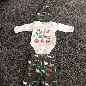 My first Christmas baby outfit